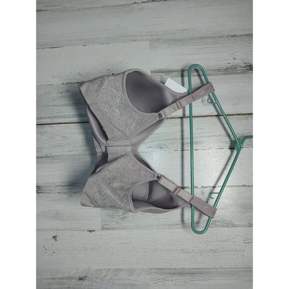 Bali Womens Comfort Revolution Wire Free Bra, Gray Swirl, 42DD - Picture 4 of 4